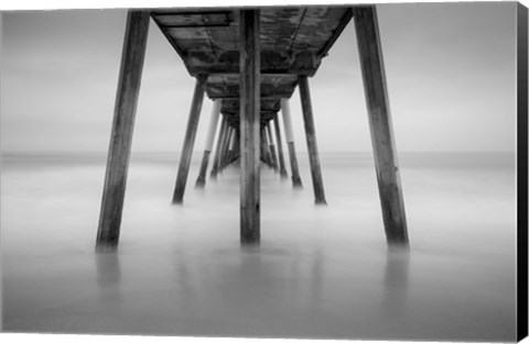 Framed Hermosa Pier 2 Print