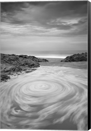 Framed Galaxia Acuatica 2 BN Mid Contrast Print