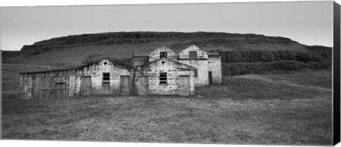 Framed Iceland Warehouse B&amp;W Print