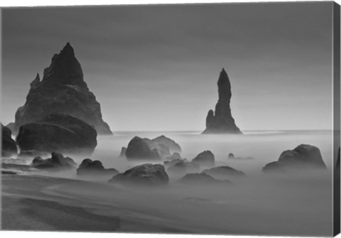 Framed Vik Pano 2 Crop 2 Print