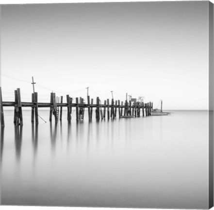 Framed China Camp Pano BW 2 of 3 Print