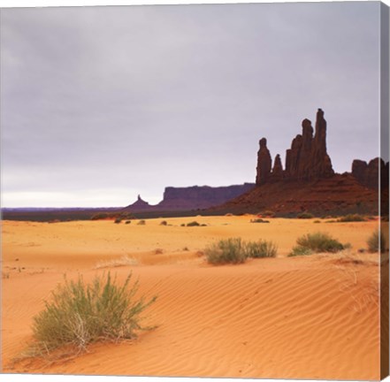 Framed Monument Valley Panorama 1 2 of 3 Print