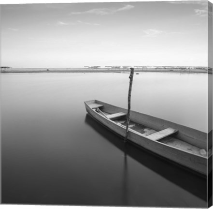 Framed Bote en Barra Vieja Print