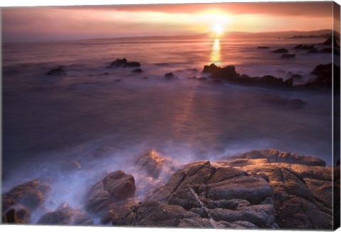 Framed Rocas En  Amanecer Print