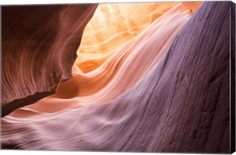 Framed Lower Wave I Print