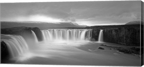 Framed Godafoss Panorama 2 Print