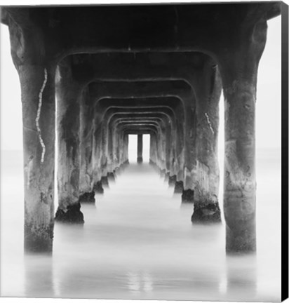 Framed Sea Door 5 B&amp;W Print