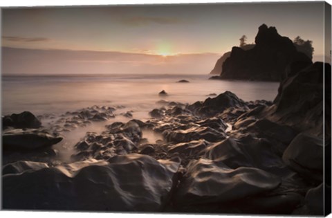 Framed Ruby Beach 1-21 Color Print