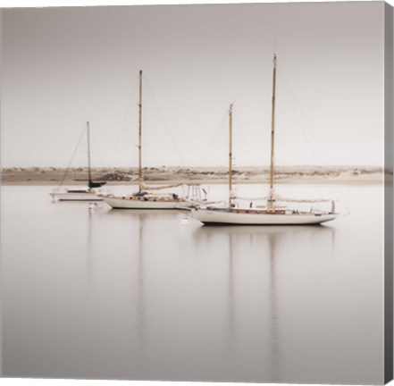 Framed Four Boats Print