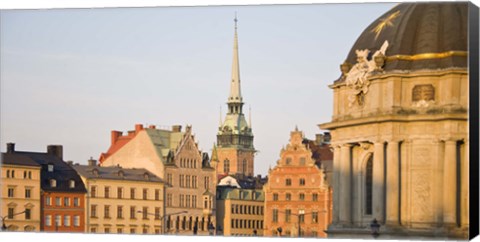 Framed Skyline of a city, Gamla Stan, Stockholm, Sweden Print