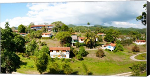 Framed Housing for residents at Las Terrazas, Pinar Del Rio, Cuba Print