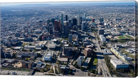 Framed Downtown Los Angeles, Los Angeles, California Print