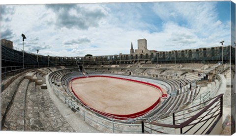 Framed Ancient amphitheater in a city, Arles Amphitheatre, Arles, Bouches-Du-Rhone, Provence-Alpes-Cote d&#39;Azur, France Print