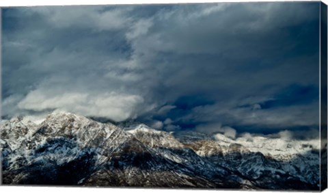 Framed Clouds over the Wasatch Mountains, Utah, USA Print