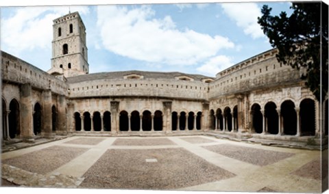 Framed Cloister of St. Trophime, Church Of St. Trophime, Arles, Bouches-Du-Rhone, Provence-Alpes-Cote d&#39;Azur, France Print