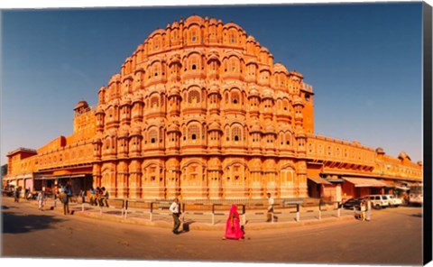 Framed Hawa Mahal at Jaipur, Rajasthan, India Print