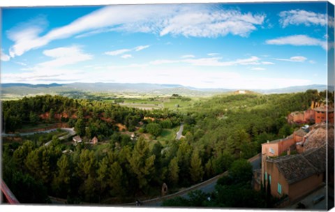 Framed Clouds over a field, Roussillon, Vaucluse, Provence-Alpes-Cote d&#39;Azur, France Print