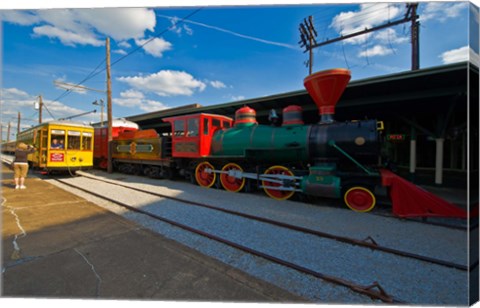 Framed Chattanooga Choo Choo at the Creative Discovery Museum, Chattanooga, Tennessee, USA Print