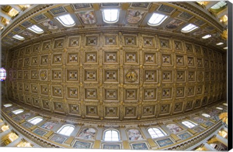 Framed Ceiling details of a church, St. Peter&#39;s Basilica, St. Peter, Chains, Rome, Lazio, Italy Print