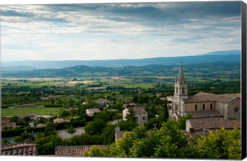 Framed Bonnieux, Vaucluse, Provence-Alpes-Cote d&#39;Azur, France Print