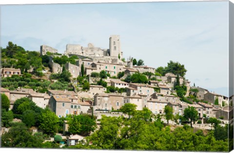 Framed Buildings on a Hill, Bonnieux, Vaucluse, Provence-Alpes-Cote d&#39;Azur, France Print