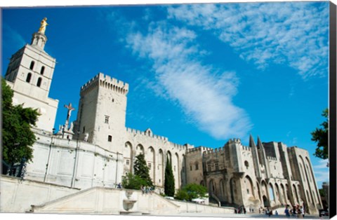 Framed Cathedrale Notre-Dame des Doms d&#39;Avignon, Palais des Papes, Avignon, Vaucluse, Provence-Alpes-Cote d&#39;Azur, France Print