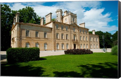 Framed Facade of a building, Chateau d&#39;Avignon, Saintes Maries de La Mer, Bouches-du-Rhone, Provence-Alpes-Cote d&#39;Azur, France Print