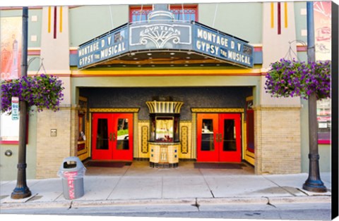 Framed Facade of the Egyptian Theater, Main Street, Park City, Utah, USA Print