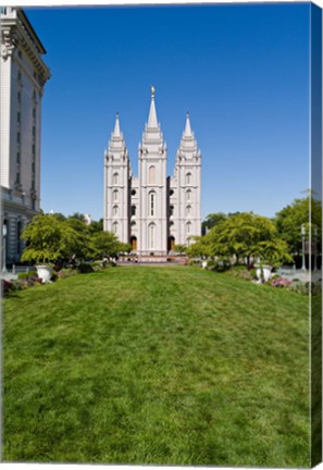 Framed Mormon Temple, Temple Square, Salt Lake City, Utah Print