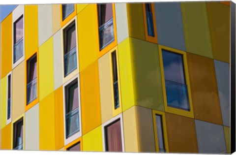 Framed Low angle view of a youth hostel building, Jugendherberge Bremen, Bremen, Germany Print