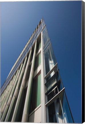 Framed Low angle view of a modern building, 2DF Building, Hamburg, Germany Print