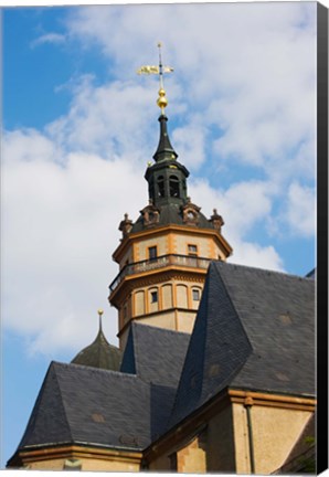 Framed Low angle view of a church, Nikolaikirche, Leipzig, Saxony, Germany Print