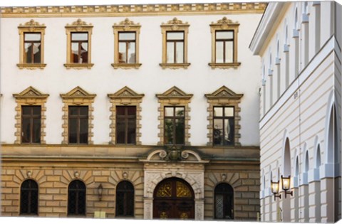 Framed Facade of a palace, Schloss Thurn And Taxis, Regensburg, Bavaria, Germany Print