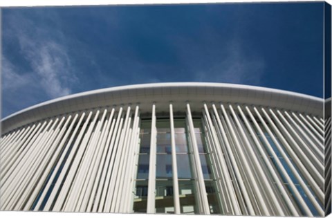 Framed Low angle view of a concert hall, Philharmonie Luxembourg, Kirchberg Plateau, Luxembourg City, Luxembourg Print