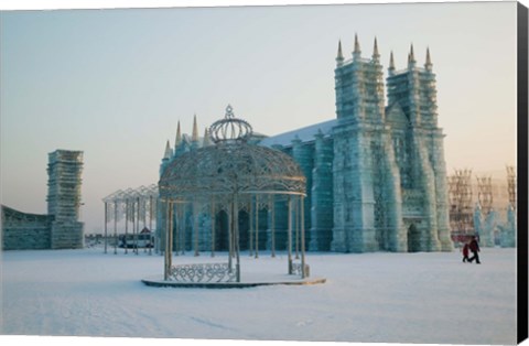 Framed Ice cathedral at the Harbin International Ice and Snow Sculpture Festival, Harbin, Heilungkiang Province, China Print