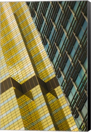 Framed Detail of a building, Pudong, Shanghai, China Print