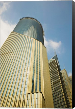 Framed Low angle view of a building, Bank of China Tower, Century Avenue, Pudong, Shanghai, China Print