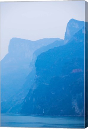 Framed Yangtze River at Dawn, Yichang, Hubei Province, China Print