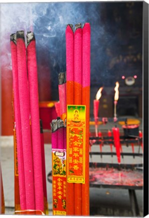 Framed Memorial incenses, Mingshan, Fengdu Ghost City, Fengdu, Yangtze River, Chongqing Province, China Print