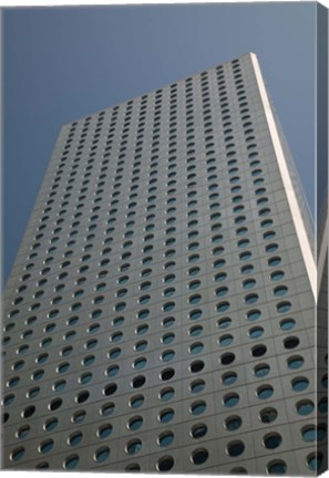 Framed Low angle view of a building, Jardine House, Central District, Hong Kong Island, Hong Kong Print