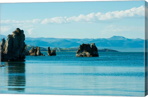 Framed Blue Waters, Mono Lake, California Print