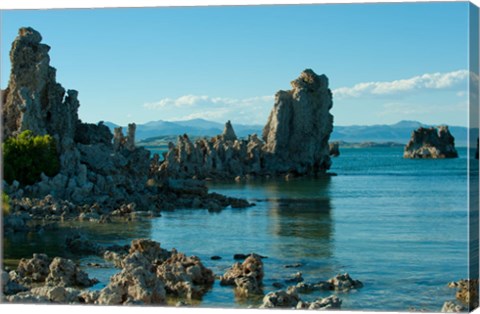 Framed Close up of Tufa formations, Mono Lake, California Print