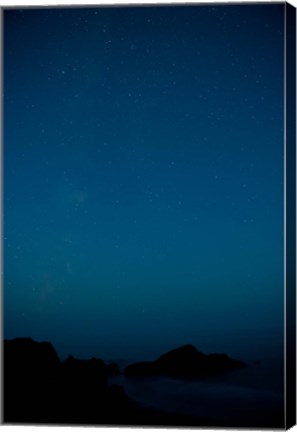 Framed Ocean at evening, Meyers Creek, Cape Sebastian, Coast of California, USA Print