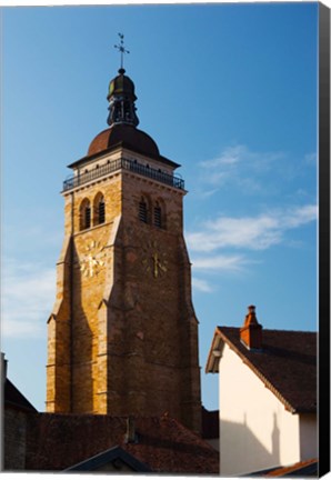 Framed Low angle view of a church, Eglise Saint-Just d&#39;Arbois, Arbois, Jura, Franche-Comte, France Print