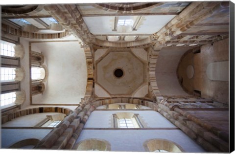 Framed Low angle view of ceiling of an abbey, Cluny Abbey, Maconnais, Saone-et-Loire, Burgundy, France Print