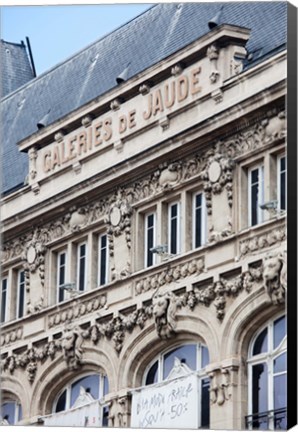 Framed Facade of a department store, Place de Jaude, Clermont-Ferrand, Auvergne, Puy-de-Dome, France Print