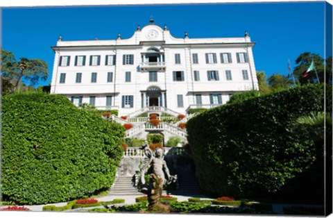 Framed Low angle view of a villa, Villa Carlotta, Tremezzo, Lake Como, Lombardy, Italy Print