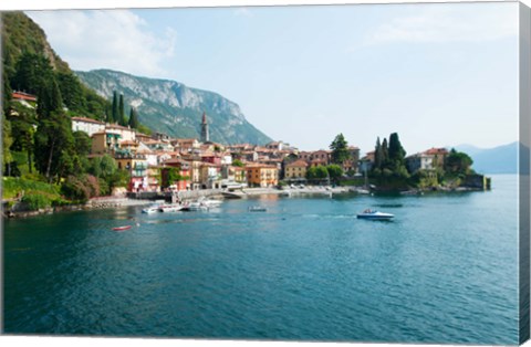 Framed Varenna, Lake Como, Lombardy, Italy Print