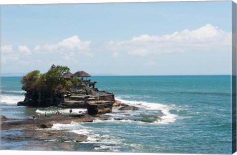 Framed Sea temple, Tanah Lot Temple, Tanah Lot, Bali, Indonesia Print