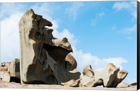 Framed Detail of Remarkable Rocks, Flinders Chase National Park, Kangaroo Island, South Australia, Australia Print